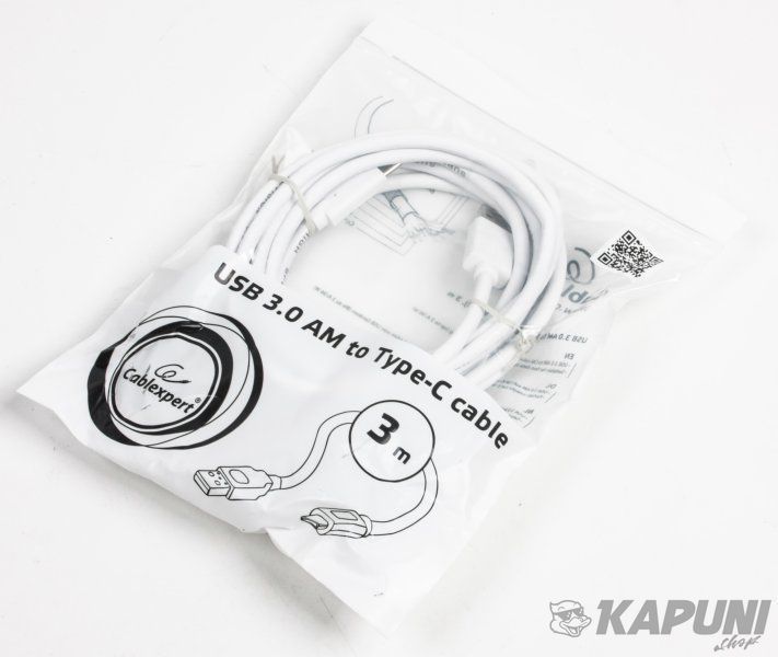 Кабель USB 3.0 A-тато/C-тато, 3 м, преміум, CCP-USB3-AMCM-W-10 CCP-USB3-AMCM-W-10 фото