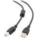 Кабель USB2.0 AM/BM, 1 м, феритовий фільтр, UF-AMBM-1M UF-AMBM-1M фото 1