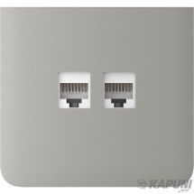 Бічна панель для вбудованої інтернет-розетки Ajax SideCover (LAN) vertical Oyster (126225.319.OY) 59105_AJAX фото