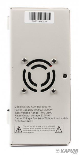 Автоматический регулятор напряжения, 230 В, 5000 ВА EnerGenie EG-AVR-DW5000-01 EG-AVR-DW5000-01 фото