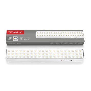 LED светильник аварийный TITANUM 60 LED 6500K, 4 W, 200 Lm - режим &laquo;HIGH&raquo;, 100 Lm - режим &laquo;LOW&raquo;, Li-ion 18650 сменный TL-EM1108 27385 фото