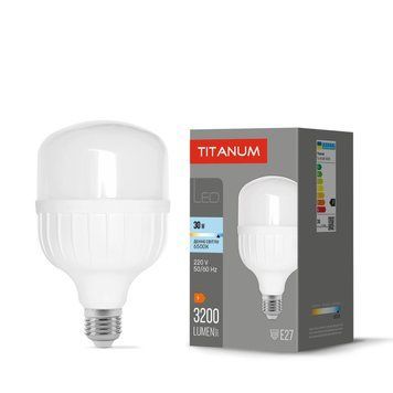 LED лампа TITANUM A100 30W E27 6500К TL-HA100-30276 26394 фото