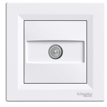 ТВ розетка Schneider Electric Asfora прохідна 4 dB біла EPH3200221 EPH3200221 фото