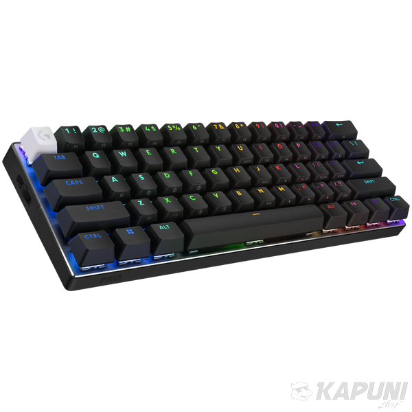 LOGITECH G PRO X 60 LIGHTSPEED Wireless Gaming Keyboard (Tactile) - BLACK - US INT'L - 2.4GHz/BT - EMEA28-935 - TACTILE SWITCH L920-011911 фото