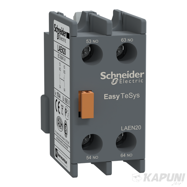 Контактор Schneider Electric Блок додаткових контактів EasyTeSys 2no LAEN20 LAEN20 фото