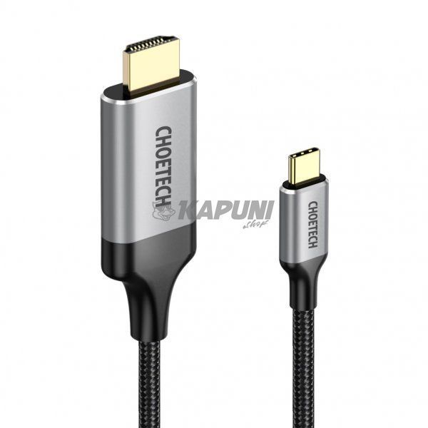 Кабель USB-C на HDMI, 4K 60 Гц, 1.8м Choetech CH0021-BK CH0021-BK фото