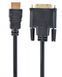 Кабель HDMI на DVI (двонаправлений), V1.3/19-пін, позолочені конектори, 1.8 м Cablexpert CC-HDMI-DVI-6 CC-HDMI-DVI-6 фото 1