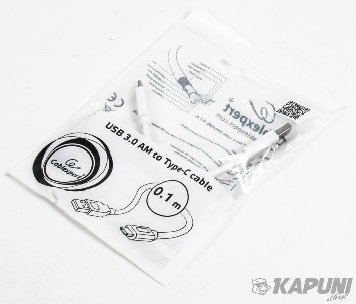 Кабель USB 3.0 A-тато/C-тато, 0.1 м, преміум, CCP-USB3-AMCM-W-0.1M CCP-USB3-AMCM-W-0.1M фото