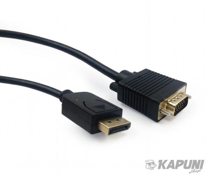 Кабель DisplayPort на VGA, QXGA (2048 x 1536) у 24-бітному кольорі, 1.8 м Cablexpert CCP-DPM-VGAM-6 CCP-DPM-VGAM-6 фото