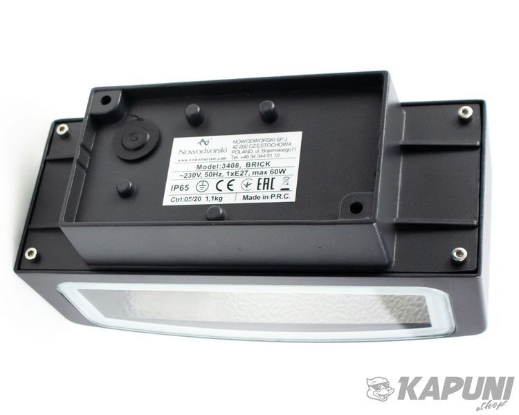 Светильник уличный Nowodvorski 3408 Brick I kinkiet E27 1x60W IP65 3408 фото