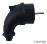Вилка з боковим вводом з/к RUBBER IP44 TNSy TNSy5000073 фото