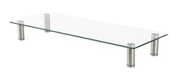 Стол для монитора/ноутбука, прямоугольный, стекло Gembird MS-TABLE-GM-01 фото