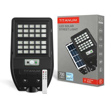 LED світильник сонячний IP54 TITANUM 700Lm 5000K Сенсорний TL-SLSO-105-S 27550 фото