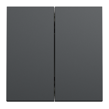 Переключатель двухклавишный Schneider Electric Unica New 2 модуля антрацит NU321354 NU321354 фото