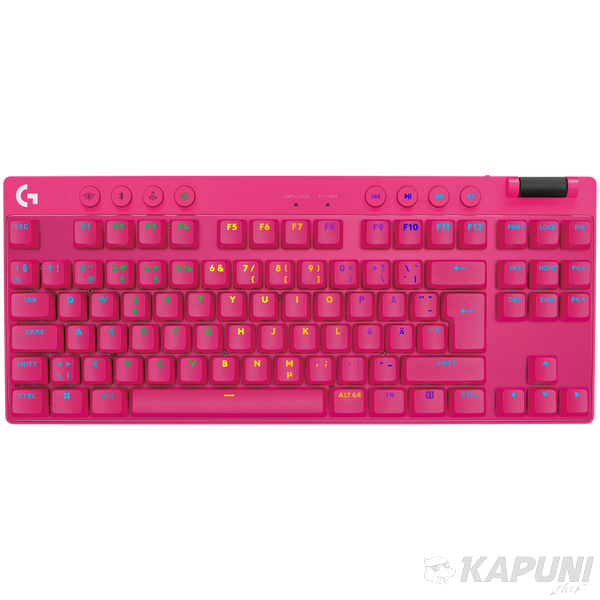 LOGITECH G PRO X TKL LIGHTSPEED Mechanical Gaming Keyboard - MAGENTA - US INT'l - TACTILE L920-012159 фото