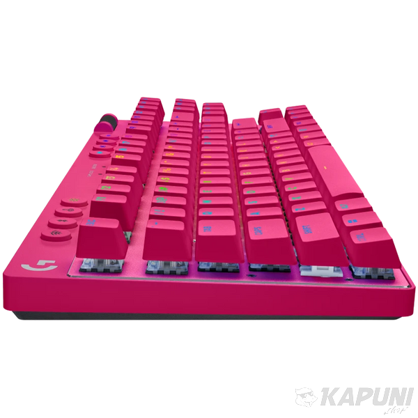 LOGITECH G PRO X TKL LIGHTSPEED Mechanical Gaming Keyboard - MAGENTA - US INT'l - TACTILE L920-012159 фото