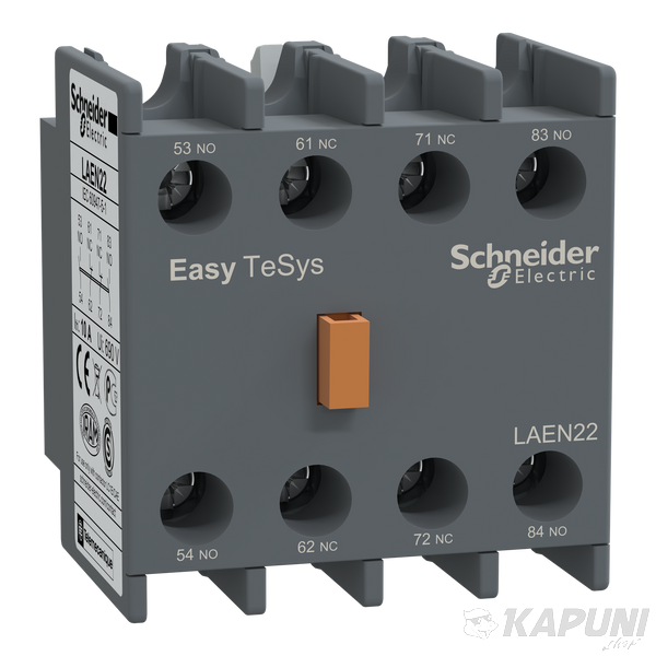 Контактор Schneider Electric Блок додаткових контактів EasyTeSys 2no 2nc LAEN22 LAEN22 фото