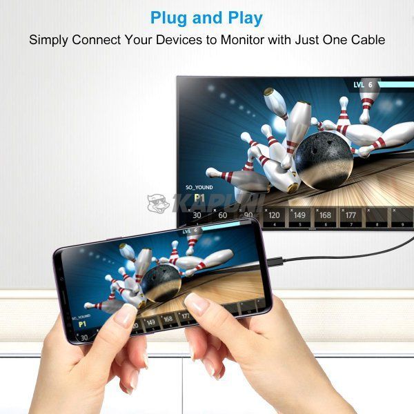 Кабель USB-C на DisplayPort, 8K 60 Гц, 1,8м Choetech XCP-1801BK XCP-1801BK фото