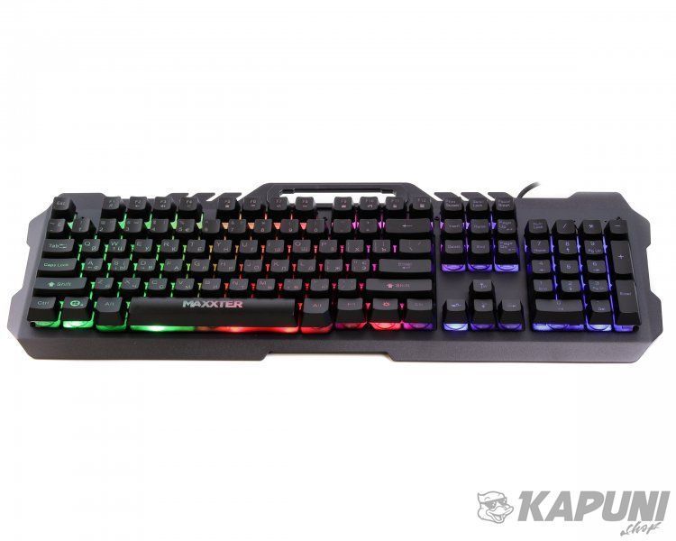 Ігрова дротова клавіатура, 19-keys Anti-Ghosting, метал, чорний Maxxter KBG-UML-01-UA KBG-UML-01-UA фото