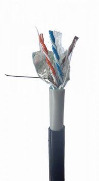 CAT6, одножильная, медь, гелеевое наполнение, AWG23, экранированная, 305 м Cablexpert FPC-6004GE-SO-OUT FPC-6004GE-SO-OUT фото