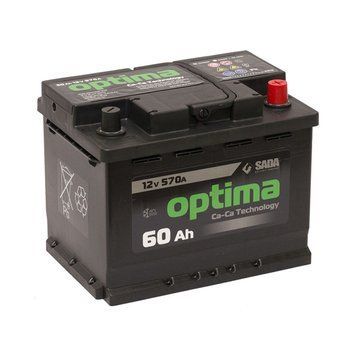 Автомобільний акумулятор Optima 6СТ-60 (-/+) 12В 60Ач 570А 6СТ-60Аз Optima-+ фото