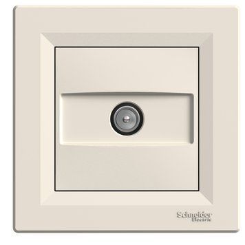 ТВ розетка Schneider Electric Asfora прохідна 8 dB кремова EPH3200323 EPH3200323 фото