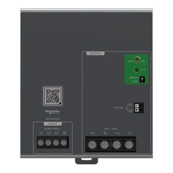 Регульований блок питания Schneider Electric , 380..500 В переменного тока, 24 В постоянного тока, 40 А, трехфазный, Універсальний ABLU3A24400 ABLU3A24400 фото