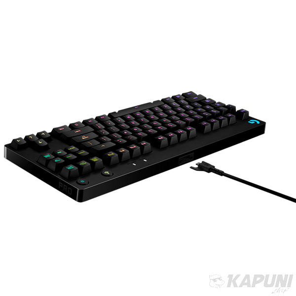 LOGITECH G PRO TKL Corded Mechanical Gaming Keyboard - BLACK - RUS - USB - CLICKY L920-009393 фото