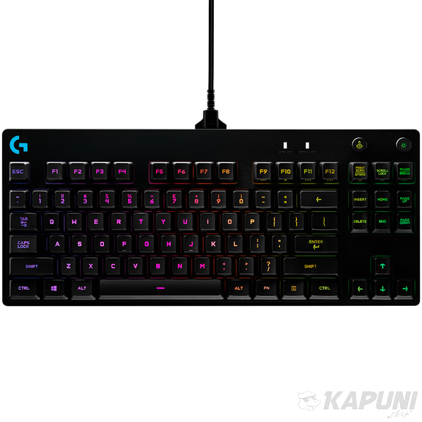 LOGITECH G PRO TKL Corded Mechanical Gaming Keyboard - BLACK - RUS - USB - CLICKY L920-009393 фото