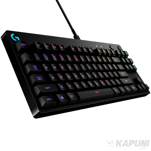 LOGITECH G PRO TKL Corded Mechanical Gaming Keyboard - BLACK - RUS - USB - CLICKY L920-009393 фото