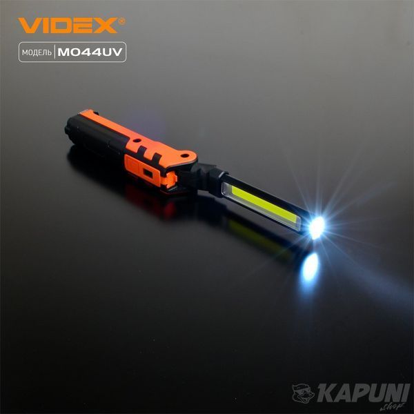 Портативний багатофункціональний фонарик VIDEX 400Lm 4000K VLF-M044UV 27299 фото