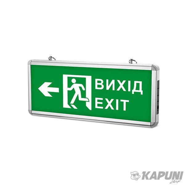 LED светильник аварийный ВИХІД ЗІ СТРІЛКОЮ двосторонній TITANUM TL-EM101-D 27387 фото
