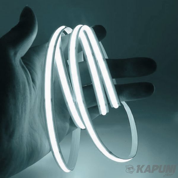 LED Стрічка COB EUROLAMP 320 діодів-5м-24V-4000K LED/ROLL-5m/4000K(320) фото