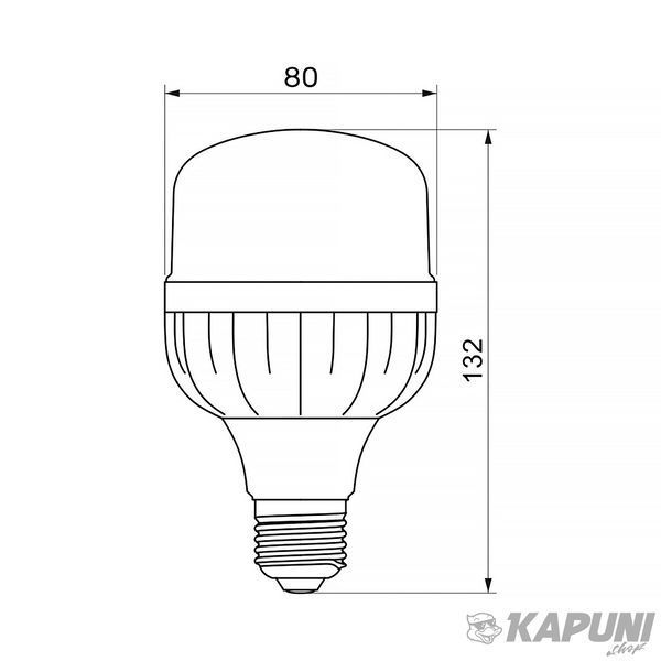LED лампа TITANUM A80 20W E27 6500К TL-HA80-20276 26393 фото