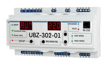 Блок защиты электродвигателя Новатек-Электро UBZ-302-01, двухскоростной, 5-50 А NTBZ30201 NTBZ30201 фото