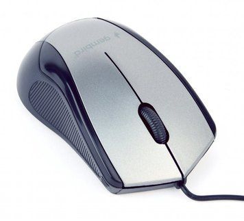 Оптична миша, USB інтерфейс, 1000 dpi, сіро-чорний Gembird MUS-3B-02-BG MUS-3B-02-BG фото