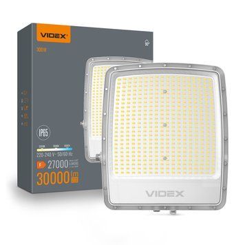 LED прожектор VIDEX F5 300W 3000-5000-6500K 230V White VL-F5-300CW 29258 фото