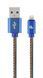 Кабель USB 2.0 А-тато/Lightning, 2 м, преміум, 2.1 А, CC-USB2J-AMLM-2M-BL CC-USB2J-AMLM-2M-BL фото 1