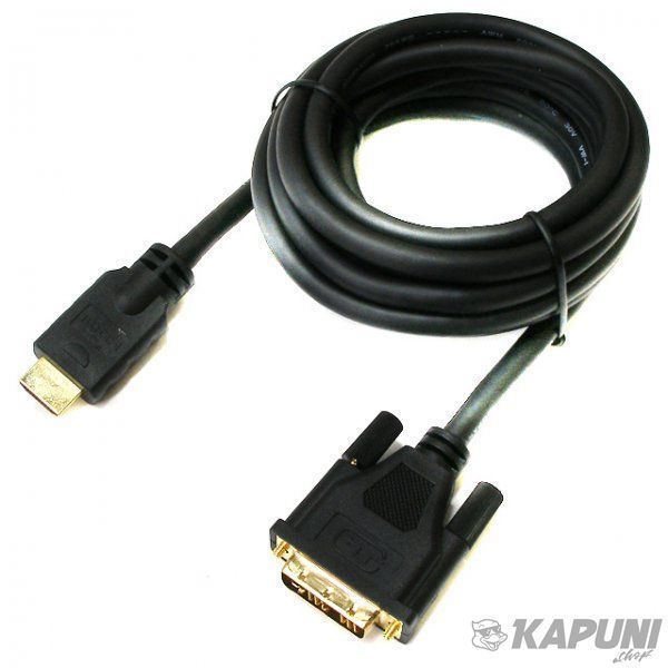 Кабель HDMI-DVI (18+1) 3 м, M/M, в блістері Viewcon VD066-3M VD066-3M фото