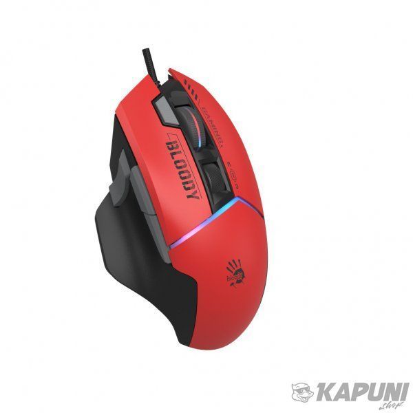 Ігрова миша Bloody, RGB, 20 000 CPI, Alpha20K, 50M натискань, червоно-чорна W95 Ultra (Sports Red) 985.44 фото