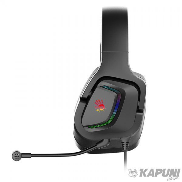 Ігрові навушники з мікрофоном, об'ємний звук, RGB підсвічування, USB+3.5 jack Bloody G573P Bloody (Black) G573P Bloody (Black) фото