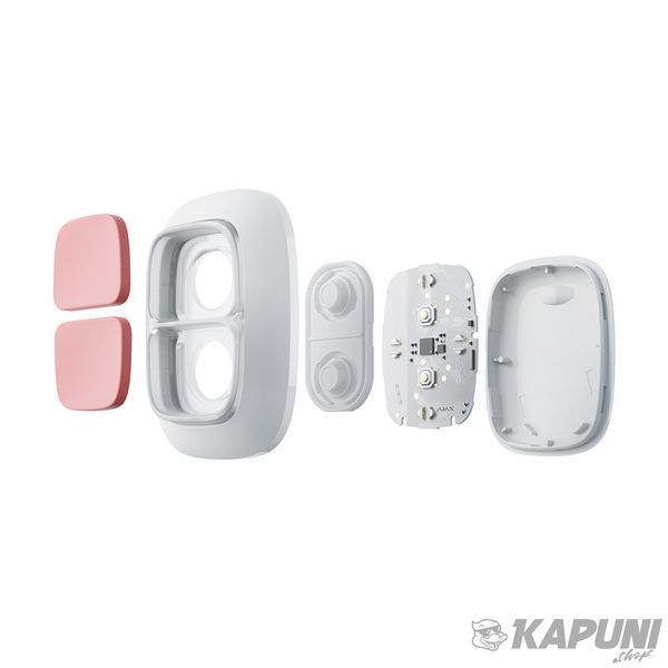 Беспроводная экстренная кнопка Ajax DoubleButton White (38103.79.WH1) 21053_AJAX фото