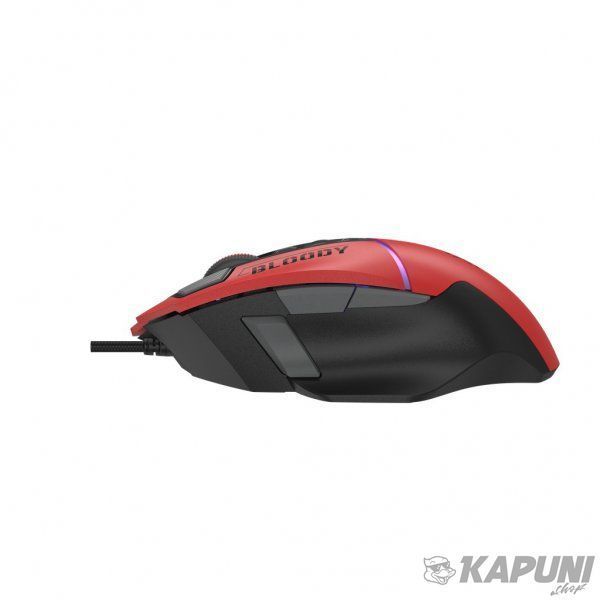 Ігрова миша Bloody, RGB, 20 000 CPI, Alpha20K, 50M натискань, червоно-чорна W95 Ultra (Sports Red) 985.44 фото