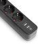 Мережевий удлинитель VIDEX ONCORD с/с 3п 3м (3x1.5мм) 2.4А 2USB+USB-C с кнопкою Black VF-PD33G2U1C-B 27694 фото 4