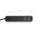 Мережевий удлинитель VIDEX ONCORD с/с 3п 3м (3x1.5мм) 2.4А 2USB+USB-C с кнопкою Black VF-PD33G2U1C-B 27694 фото 7