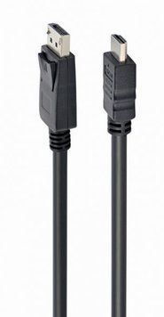 Кабель DisplayPort на HDMI, Full HD 60 Гц, 3 м Cablexpert CC-DP-HDMI-3M CC-DP-HDMI-3M фото