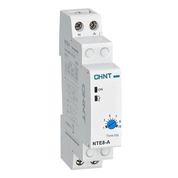 Реле задержки времени Chint NTE8-A 1s-10s AC230V на отключение 1NO 258326 фото