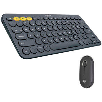 LOGITECH Pebble 2 Combo - TONAL GRAPHITE - US INT'L - 2.4GHZ/BT - INTNL-973 - UNIVERSAL L920-012239 фото