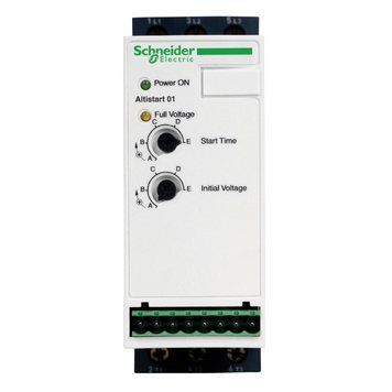 Устройство плавного пуска Schneider Electric ПРИСТРІЙ ПЛАВНОГО ПУСКУ ATS01 9 А, однофазное 220 В або трехфазное 110-460 В, байпас ATS01N109FT ATS01N109FT фото