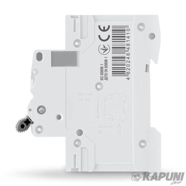 Автоматичний вимикач RS6 1п 32А 6кА С VIDEX RESIST VF-RS6-AV1C32 26550 фото